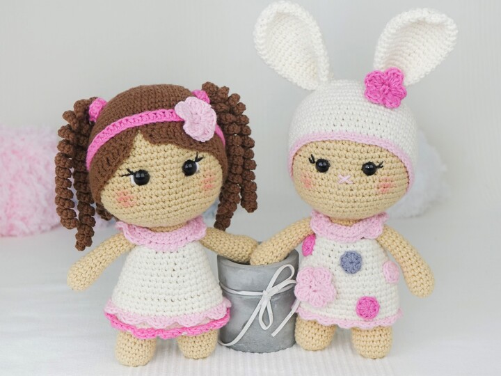 Lola der süße Hase aus der LittleFriends Collection - PDF Häkelanleitung