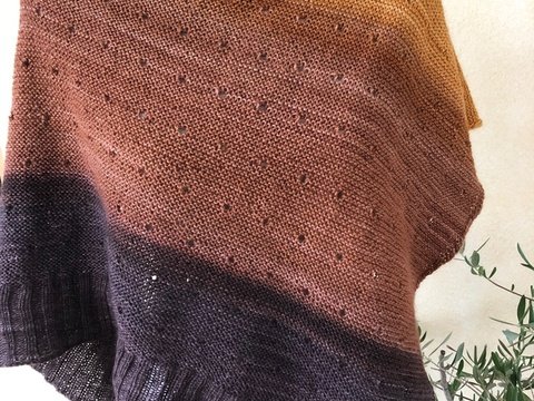 Einfaches Dreieckstuch "Puno" Strick-Anleitung