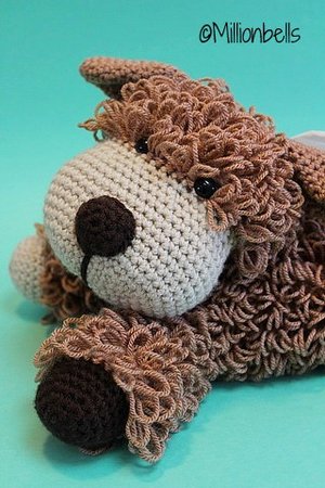 Crochet Pattern Dog Tissue Holder PDF Animal