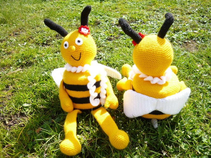 Häkelanleitung Klorollenhut Biene