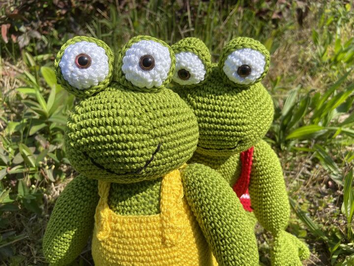 Häkelanleitung - Fabian und Fabienne Frosch