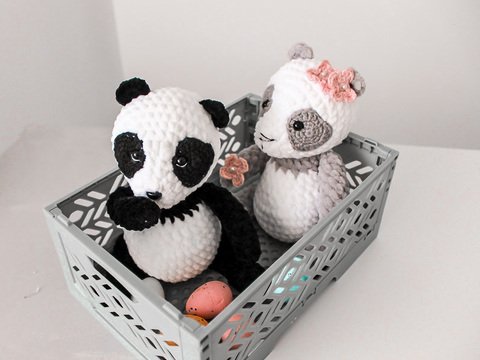 Häkelanleitung Marble Panda