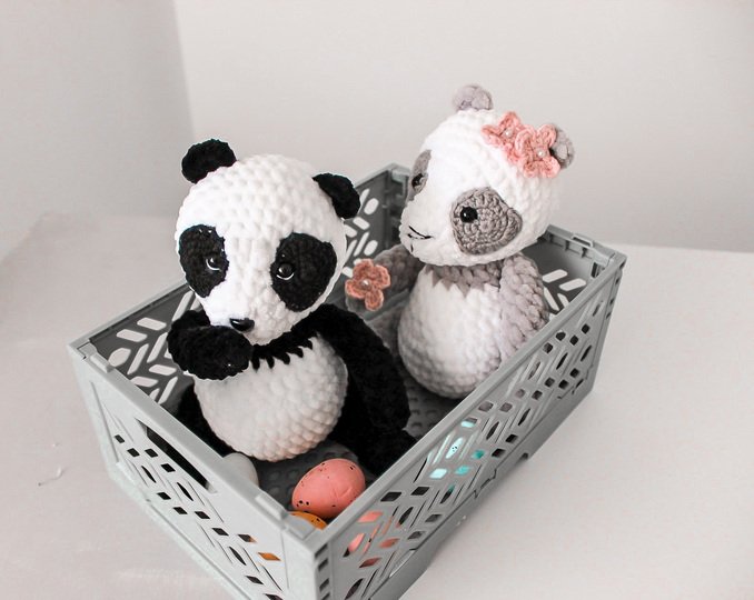 Häkelanleitung Marble Panda