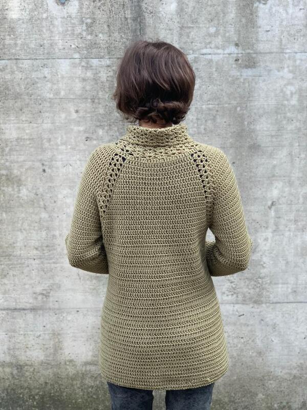 Schalkragenpulli häkeln PDF Anleitung - Bild 5