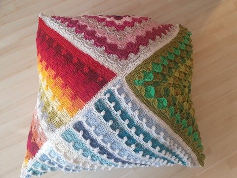 Anleitung Häkelkissen 4-Jahreszeiten