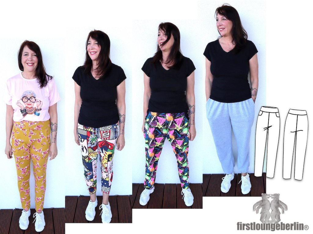 LEA Damen  Hose Lieblingshose für Sommer Winter - viele Varianten möglich