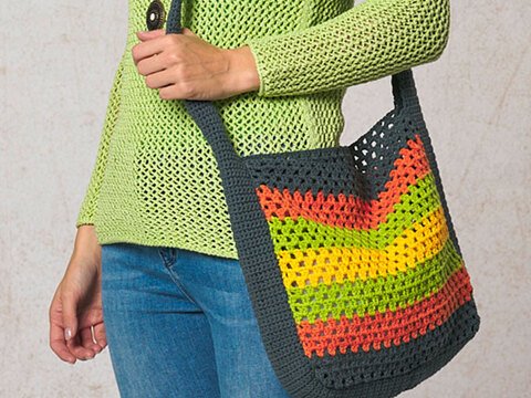 Häkelanleitung Gehäkelte Tasche "Piano" 761200