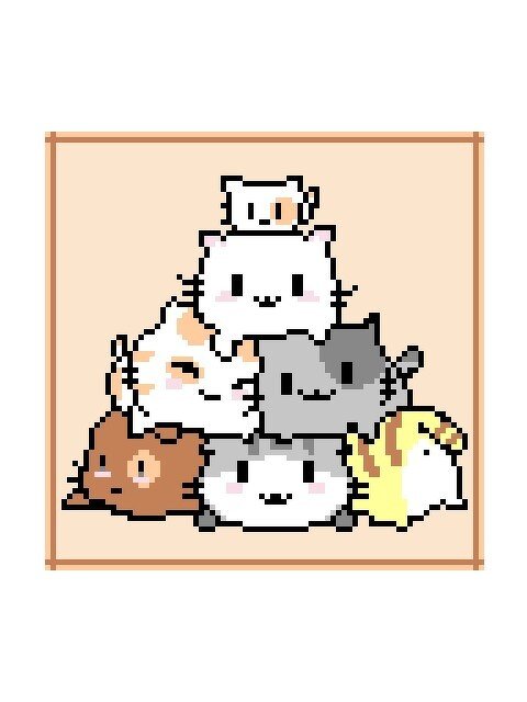 Häkelmuster * KÄTZCHEN * Grafik für Fm Decke