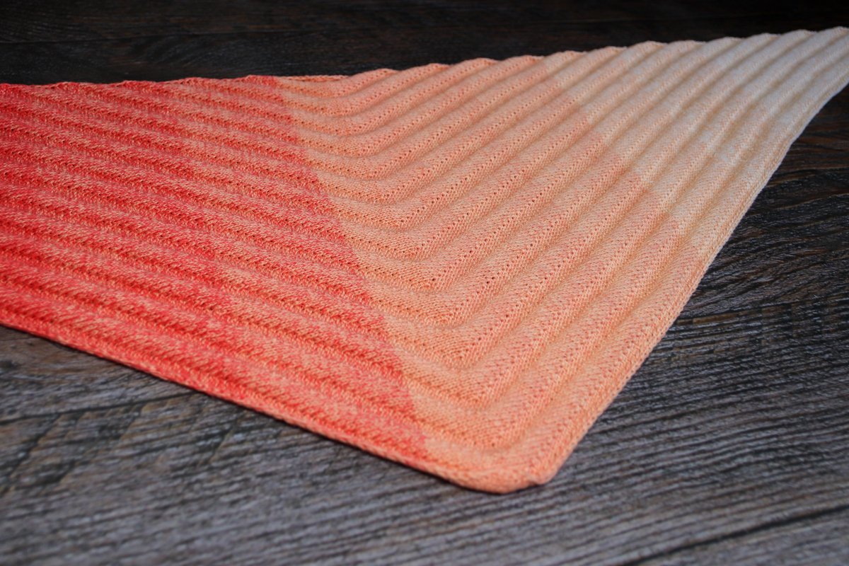 Shawl Fire Waves Kntting Pattern