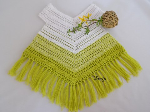 Baby Tunika - Poncho in 3 Größen * Häkelanleitung