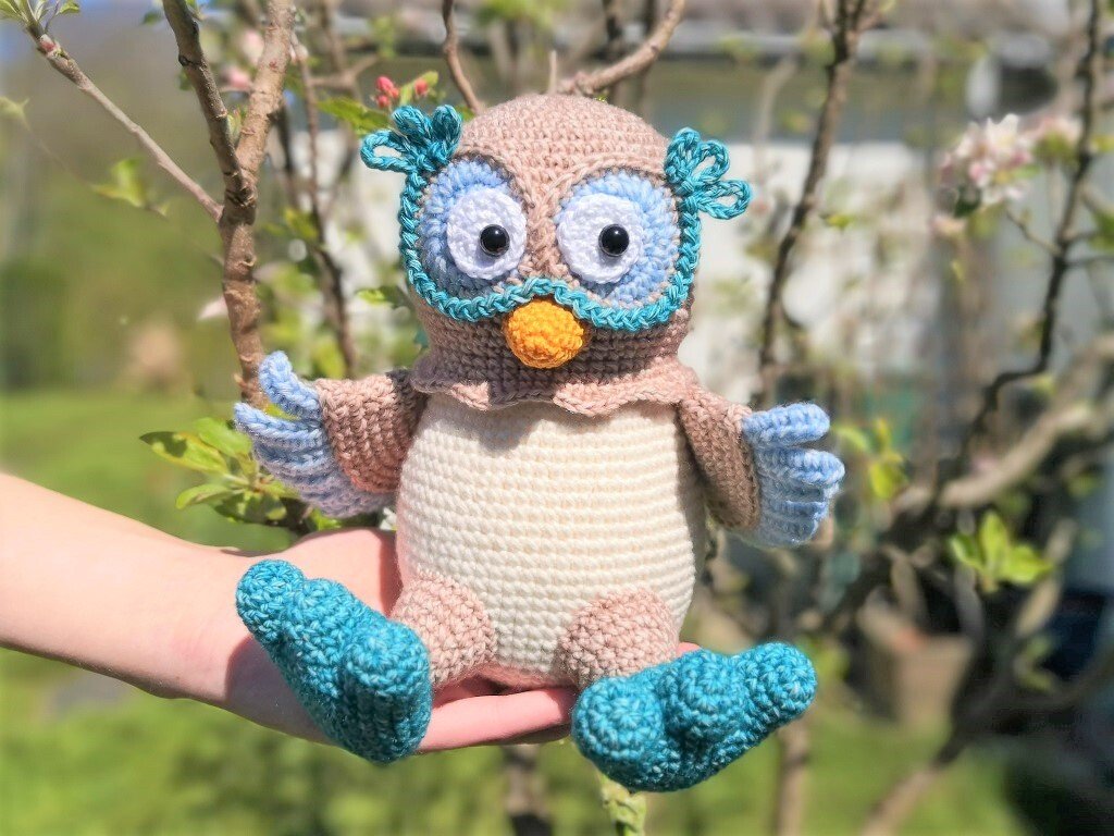 Eule Fleur - Häkelanleitung
