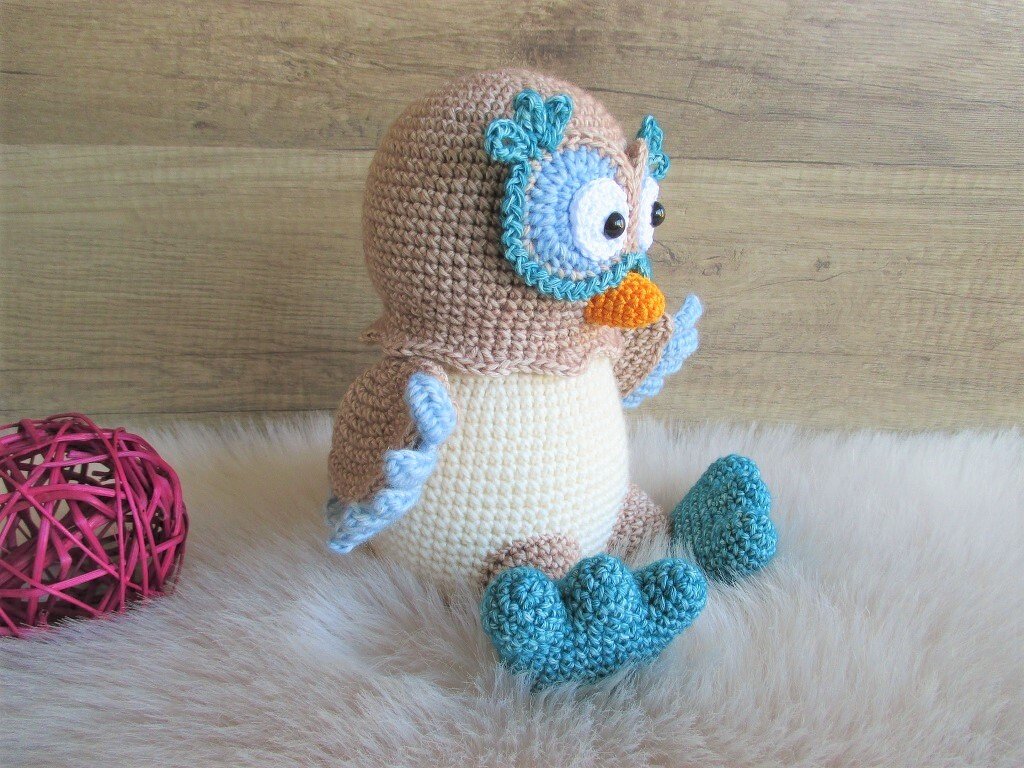 Eule Fleur - Häkelanleitung