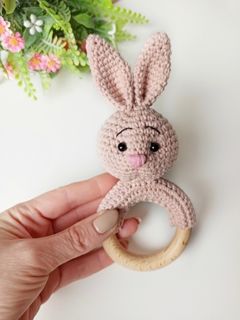 Crochet pattern Bunny Baby Rattle