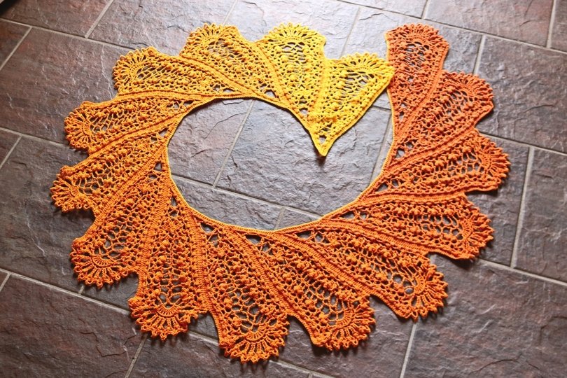"Angola" romantisches Lacetuch oder Brauttuch Häkelanleitung