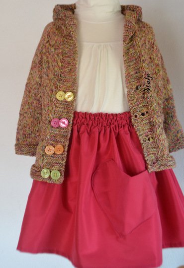 Strickanleitung * Kinderjacke *  Cardigan * 3 Größen 2 - 6 Jahre * RVO