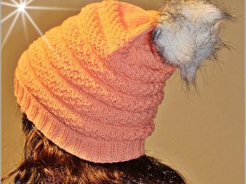 Mütze - Orange beauty - Damenmütze/Mädchenmütze