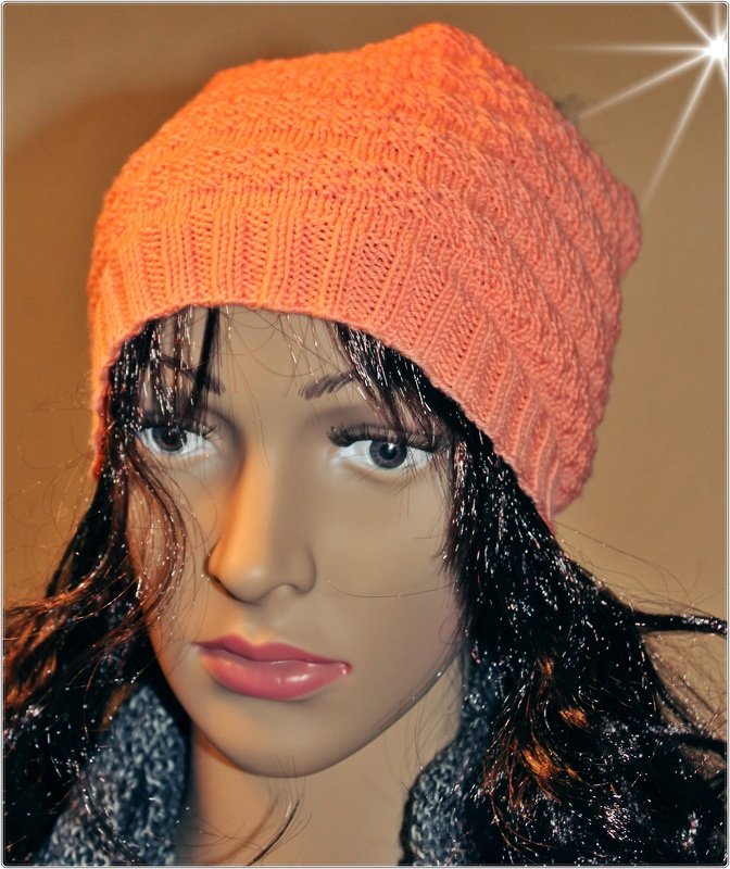 Mütze - Orange beauty - Damenmütze/Mädchenmütze - Bild 3