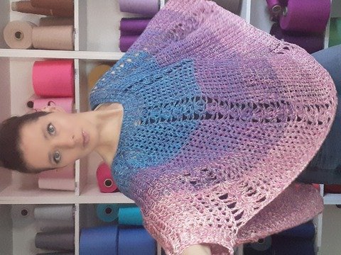 Anleitung Poncho Titania - einfacher Überwurf der so wandelbar ist