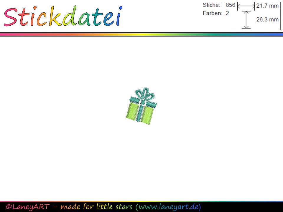 Stickdatei "Geschenk"