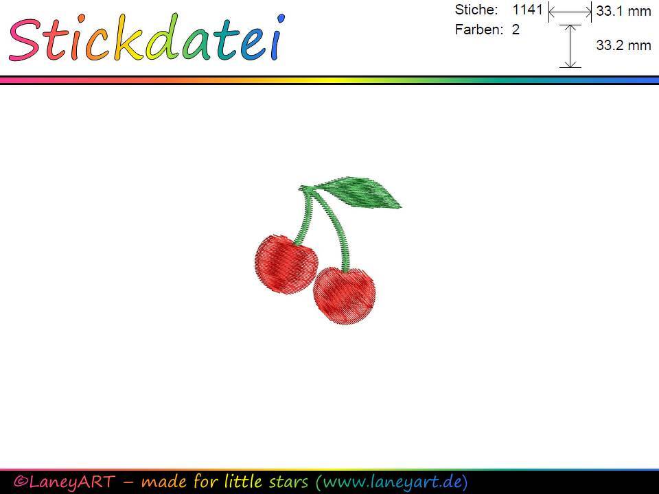 Stickdatei "Kirsche"