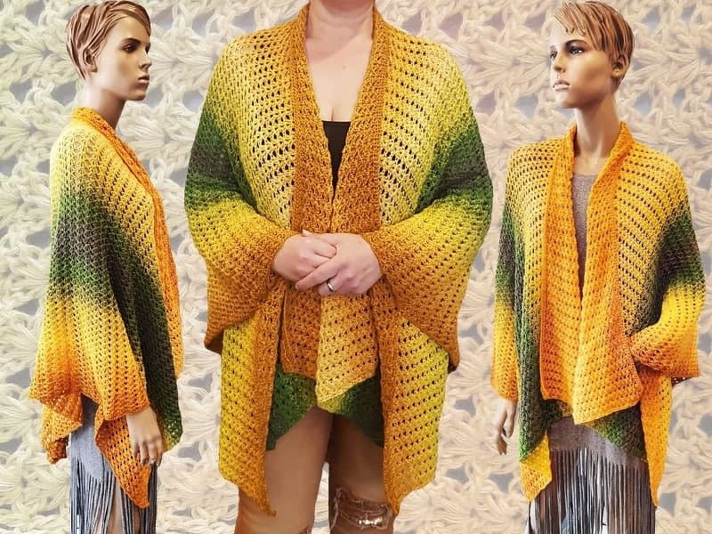 Häkelanleitung Jacke Überwurf Zipfeljacke Seelenwärmer Auenland - Bild 6