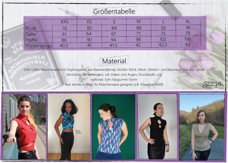 Digitales Schnittmuster & Anleitung für Damen-Top Jody