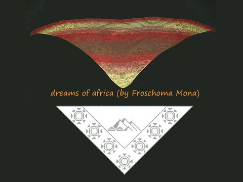 gehäkeltes Dreieckstuch „dreams of africa“ Sommertuch Motivtuch Anleitung