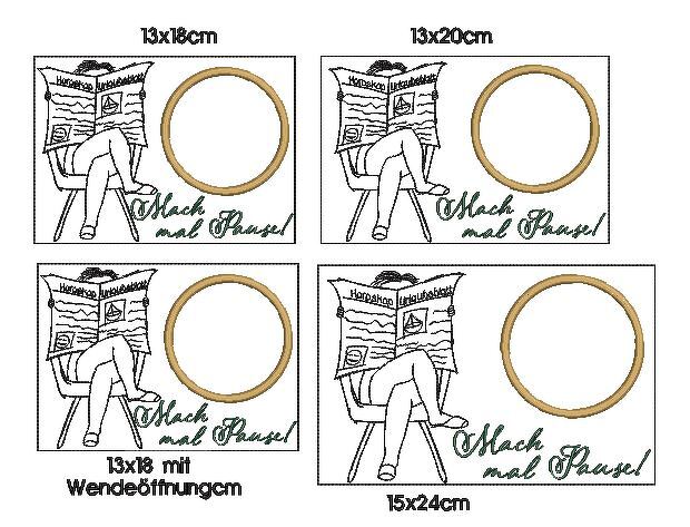 Stickdatei Pause Mugrug ITH - Bild 4