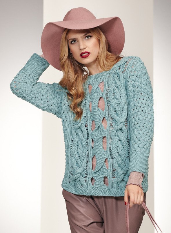 Strickanleitung: Damen-Pullover Liridona
