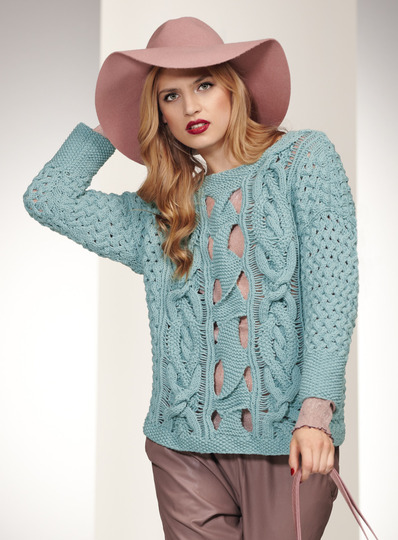Strickanleitung: Damen-Pullover Liridona