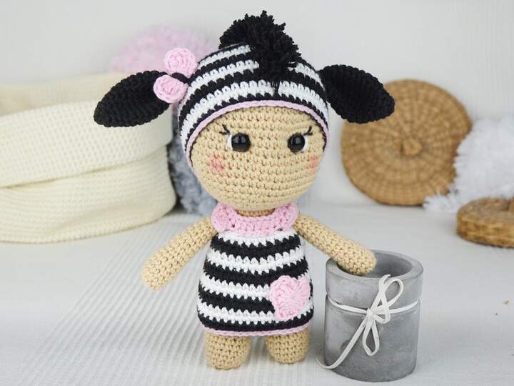 Zebra Titti aus der Little Friends Kollektion - PDF Anleitung