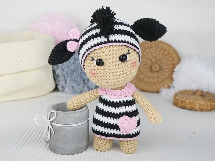 Zebra Titti aus der Little Friends Kollektion - PDF Anleitung