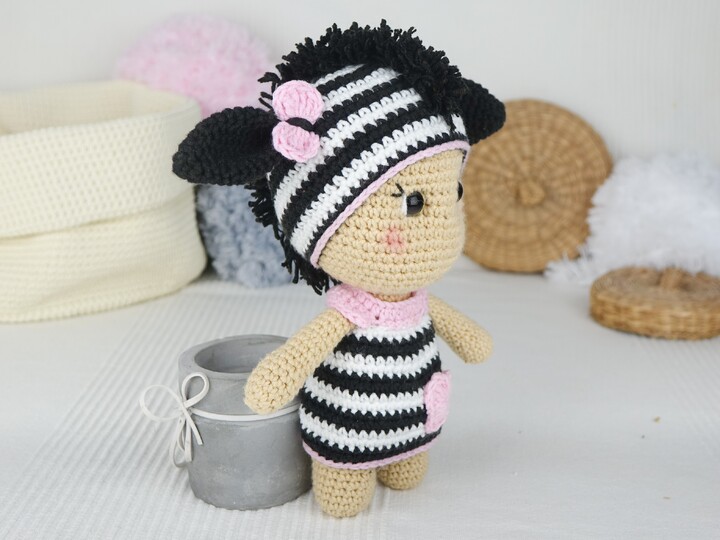 Zebra Titti aus der Little Friends Kollektion - PDF Anleitung