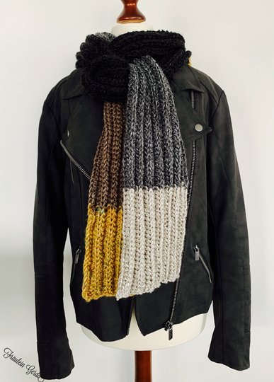 Anleitung Herrenschal ohne linke Maschen