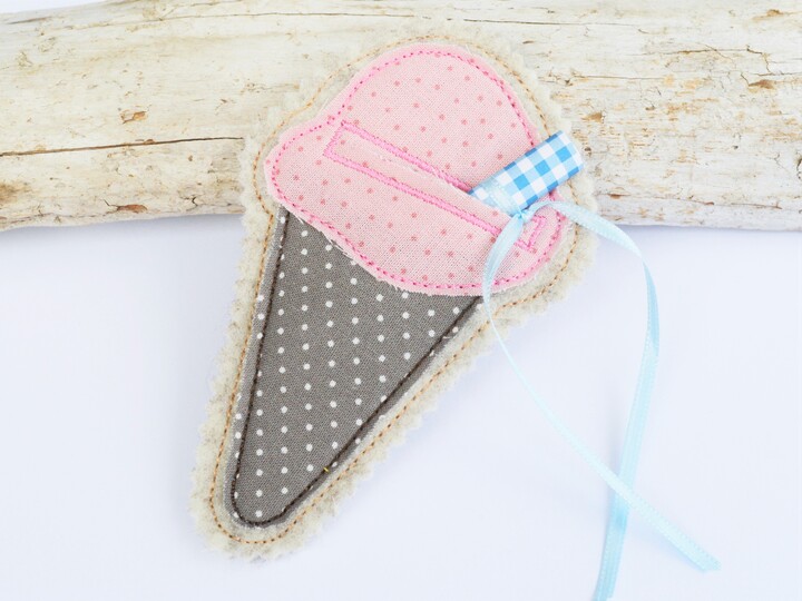 Stickdatei Eis ITH Wunscherfüller Eistüte Eiswaffel