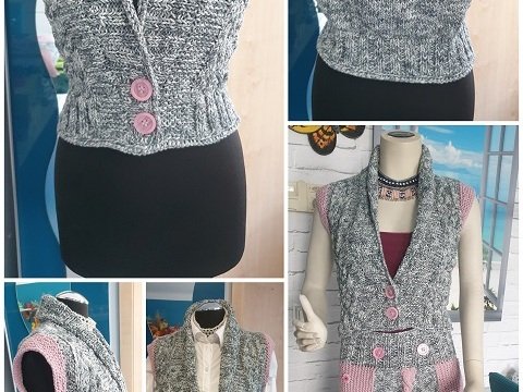 Anleitung Schicke Weste mit Flair