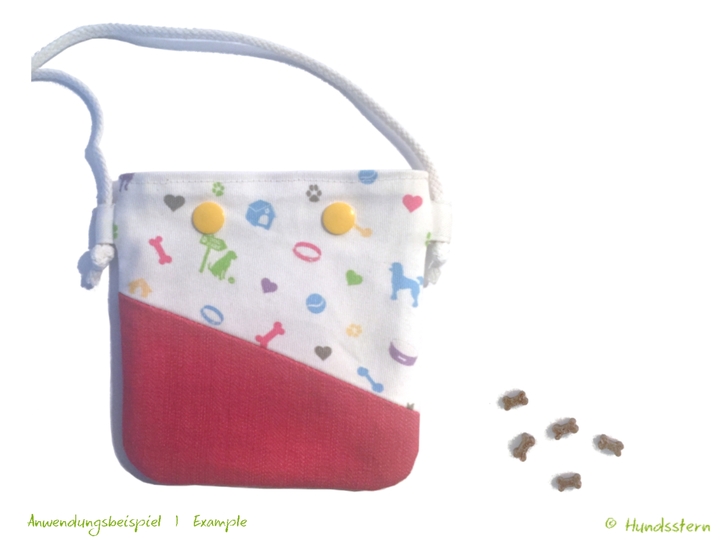 Bickie easy treat pouch with lining, sewing pattern