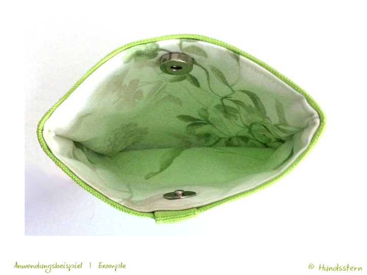 Bickie einfache Leckerlitasche gefüttert, Nähanleitung+Schnitt