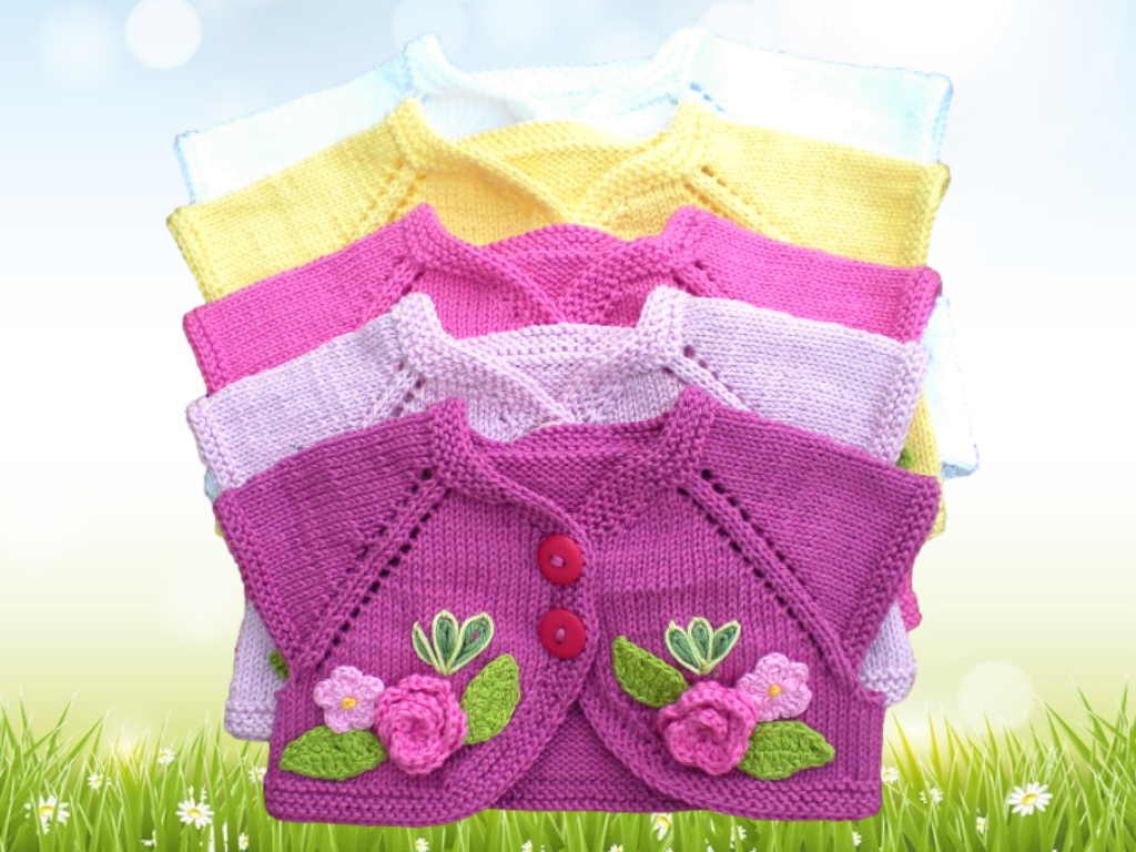 Bolero Knitting pattern 5 sizes