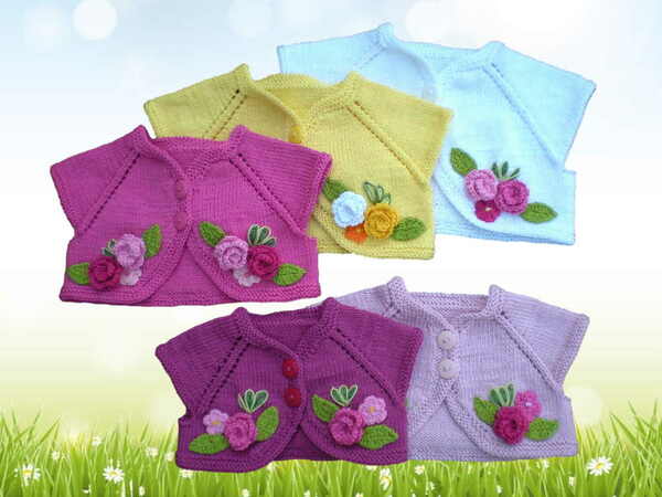 Bolero Knitting pattern 5 sizes