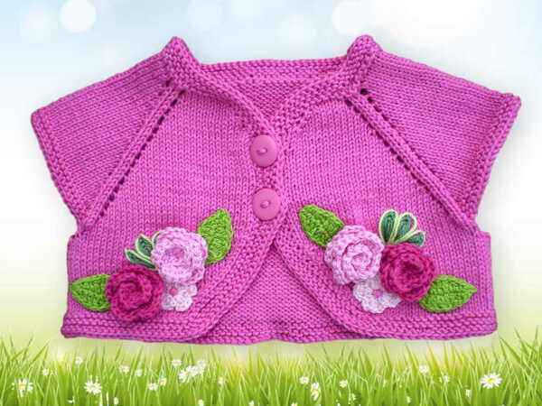 Bolero Knitting pattern 5 sizes