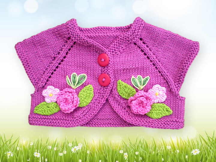 Bolero Strickanleitung in 5 Größen