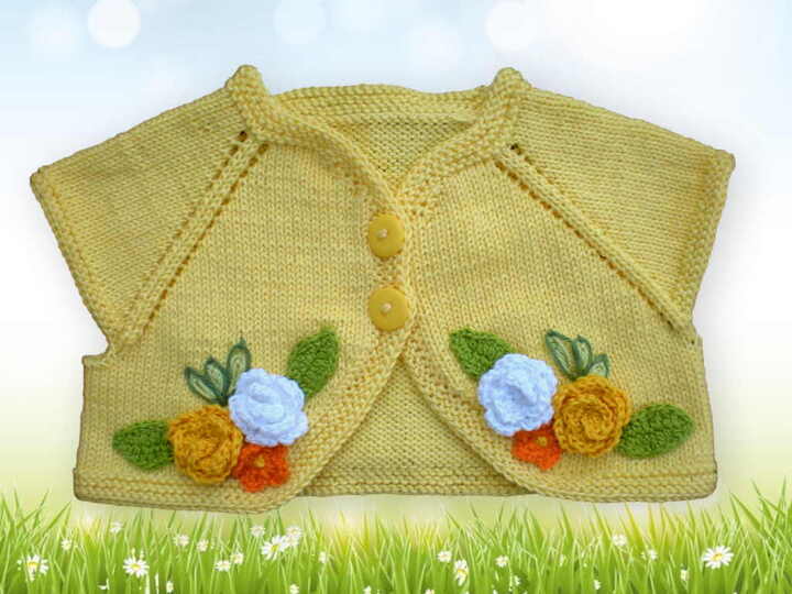 Bolero Strickanleitung in 5 Größen