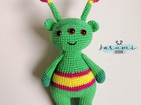 Häkelanleitung Alien Armin