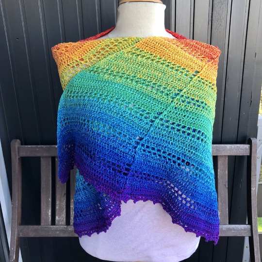 Pattern half circle shawl "Summer"