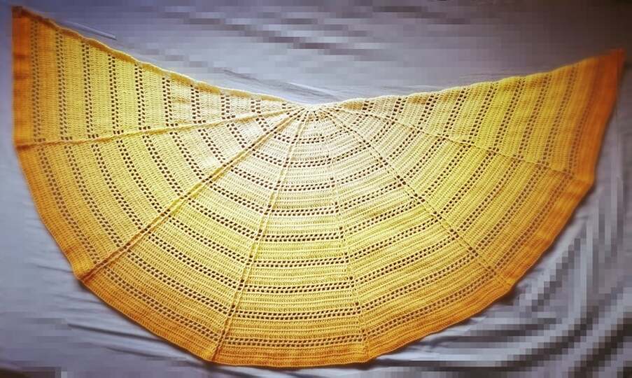 Pattern half circle shawl "Summer"