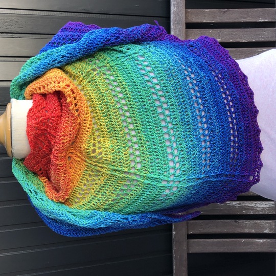 Pattern half circle shawl "Summer"