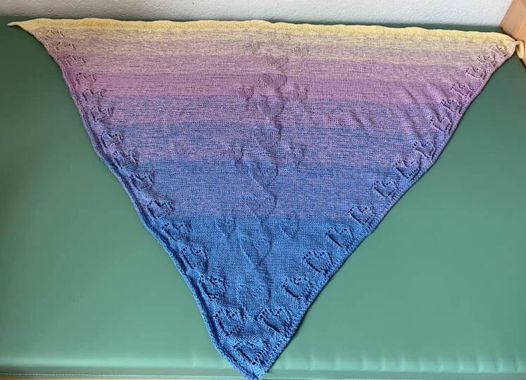 Strickanleitung Tuch "Herzallerliebst"