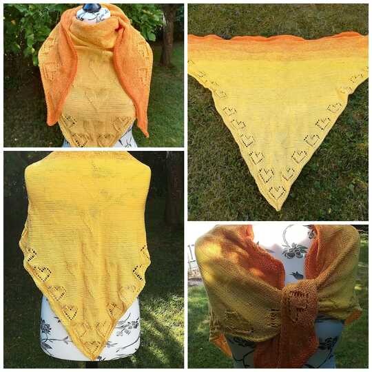 Strickanleitung Tuch "Herzallerliebst"