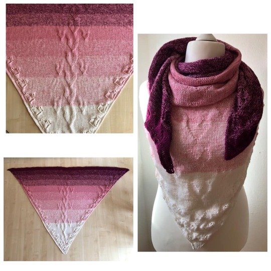 Strickanleitung Tuch "Herzallerliebst"